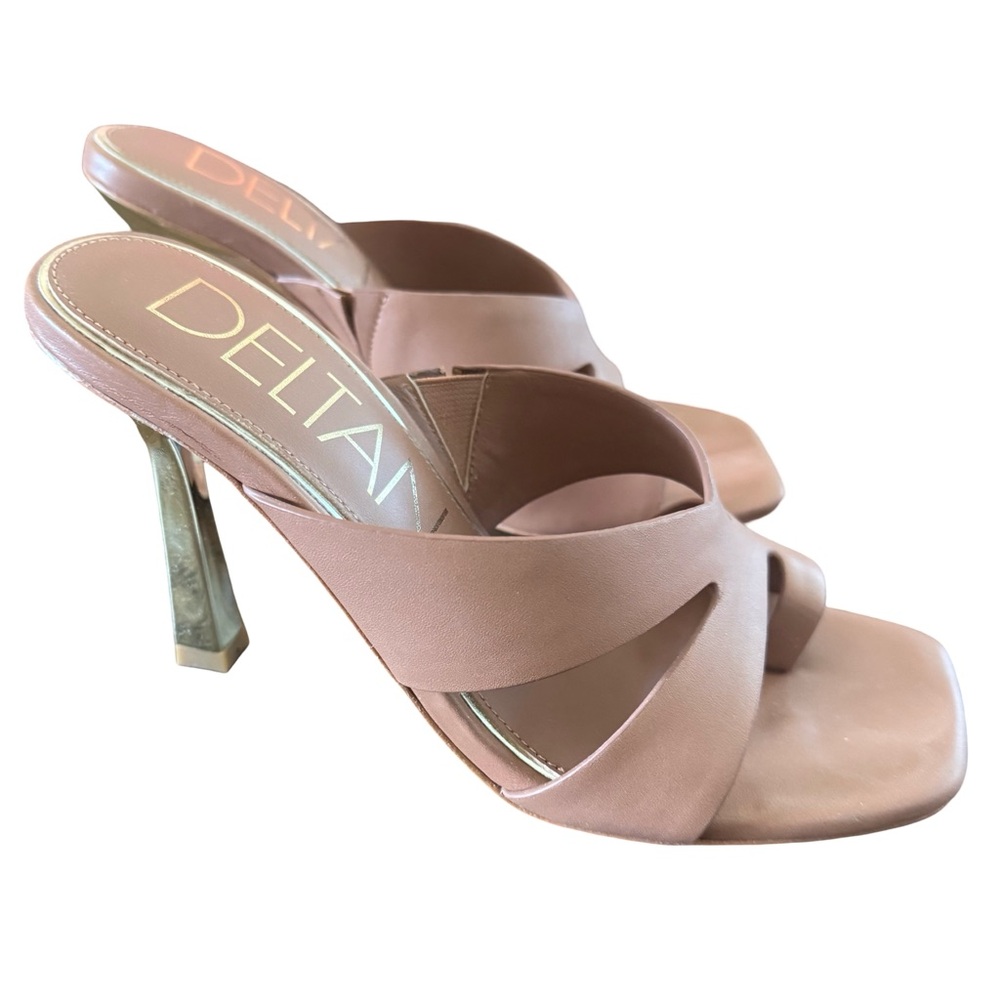 Deltan Francesca Tan Heeled Sandals‎